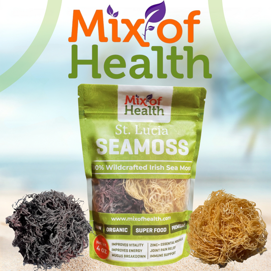 St. Lucia Irish Sea Moss 4 oz Purple & Gold
